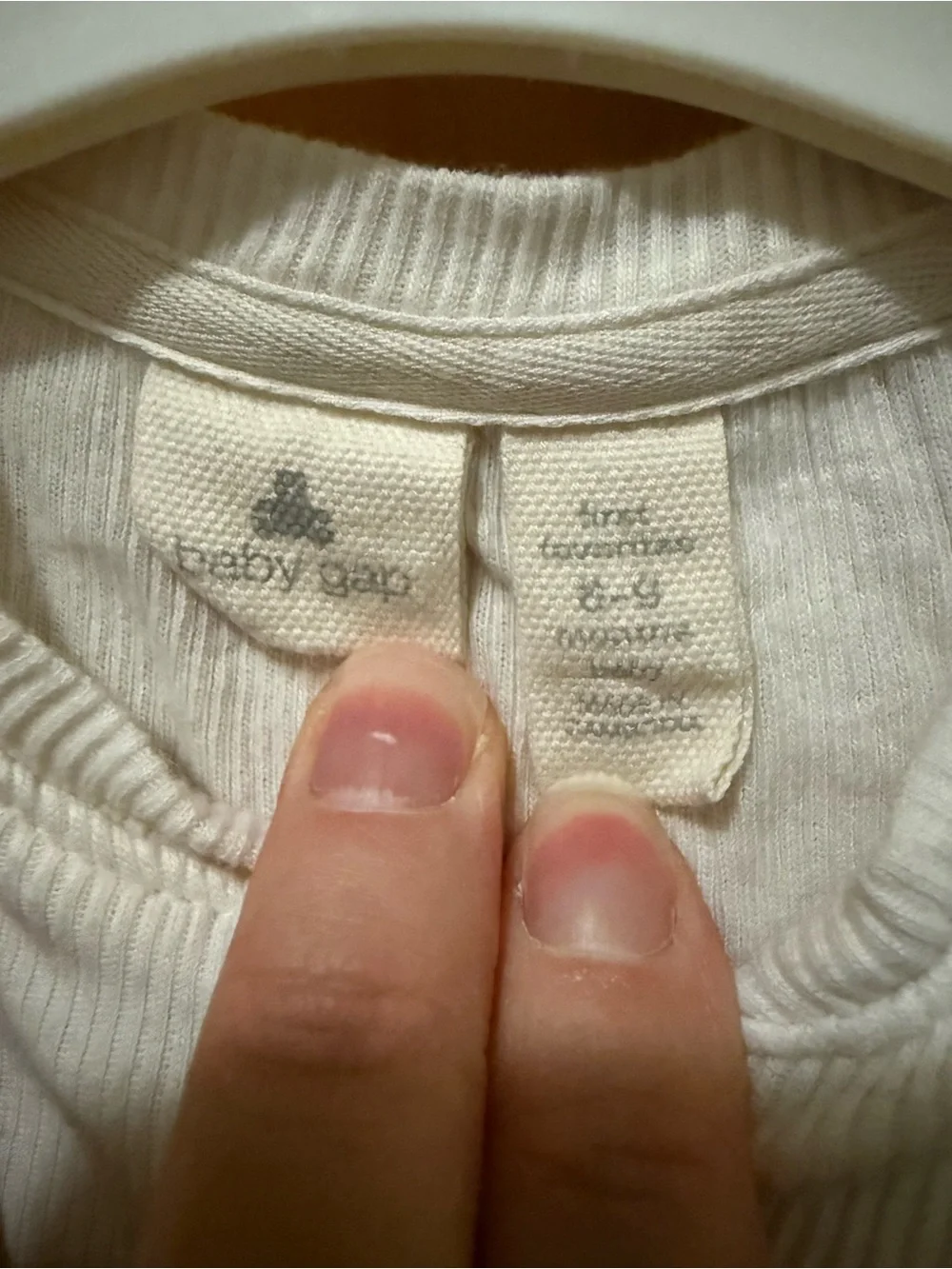 Baby Gap Cream and White Strawberry-Print Baby One-Piece Sleepers